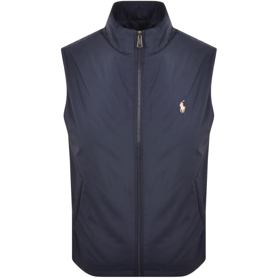 Image number 1 for Ralph Lauren Full Zip Packable Gilet Navy
