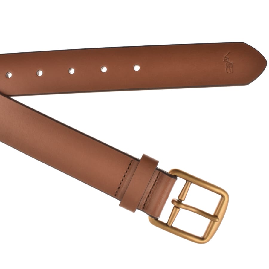 Image number 2 for Ralph Lauren Saddle Leather Belt Brown