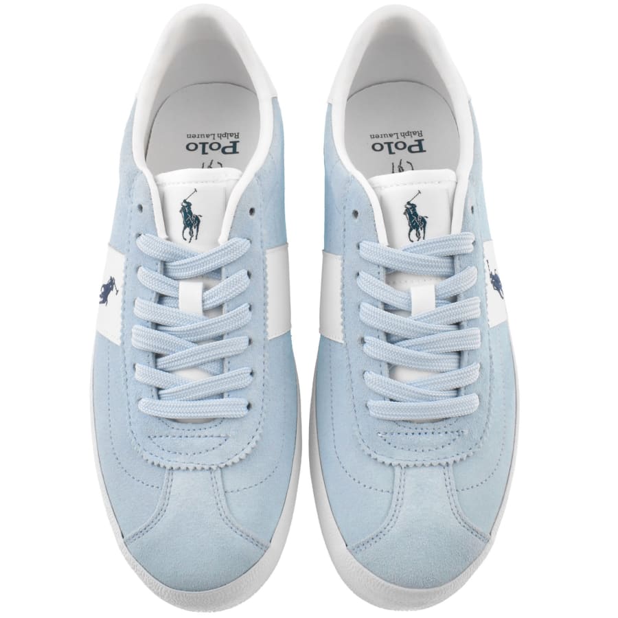 Image number 3 for Ralph Lauren Court VLC Trainers Blue