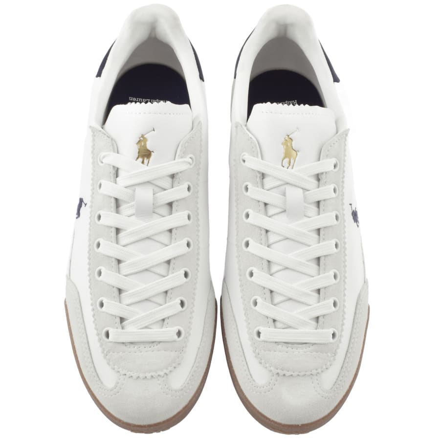 Image number 3 for Ralph Lauren Heritage Trac Trainers White