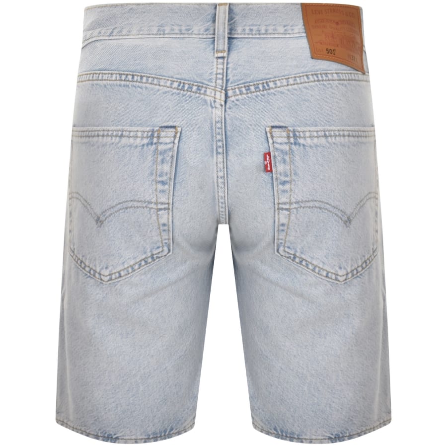 Image number 3 for Levis Original Fit 501 Denim Shorts Blue