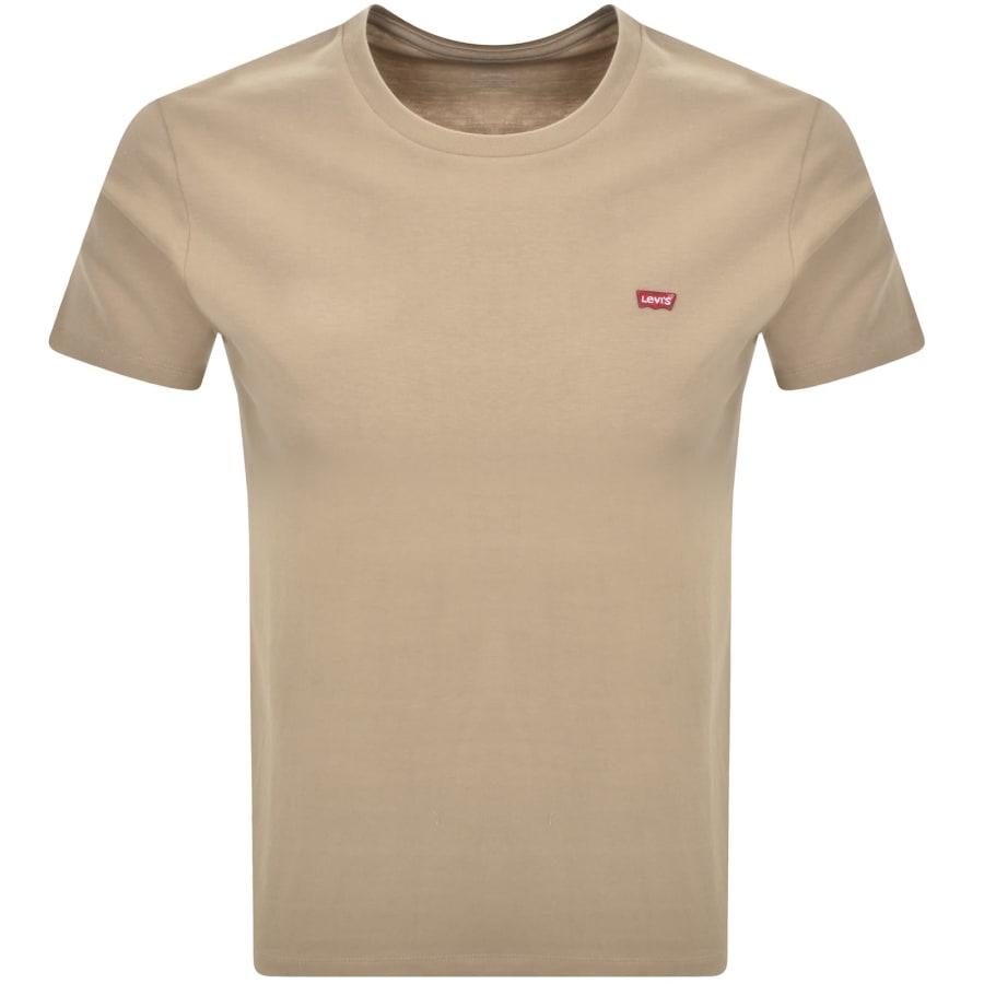Image number 1 for Levis Original Housemark T Shirt Beige
