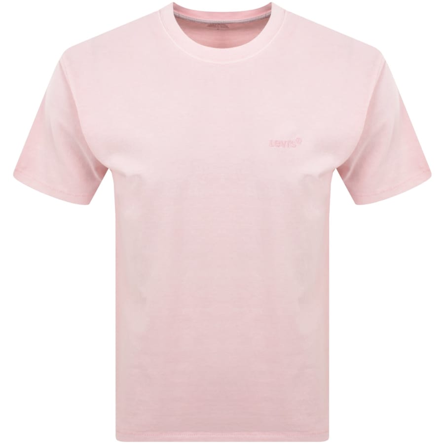 Image number 1 for Levis Red Tab Vintage Crew Neck T Shirt Pink