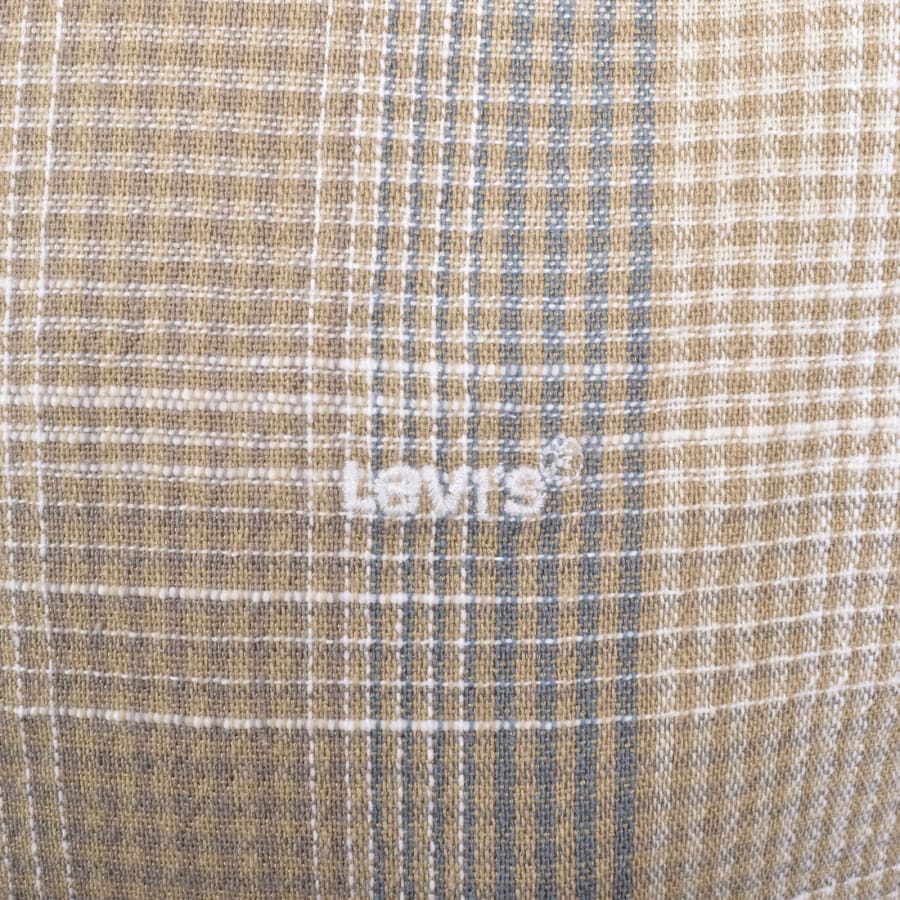 Image number 3 for Levis Western Short Sleeved Shirt Beige