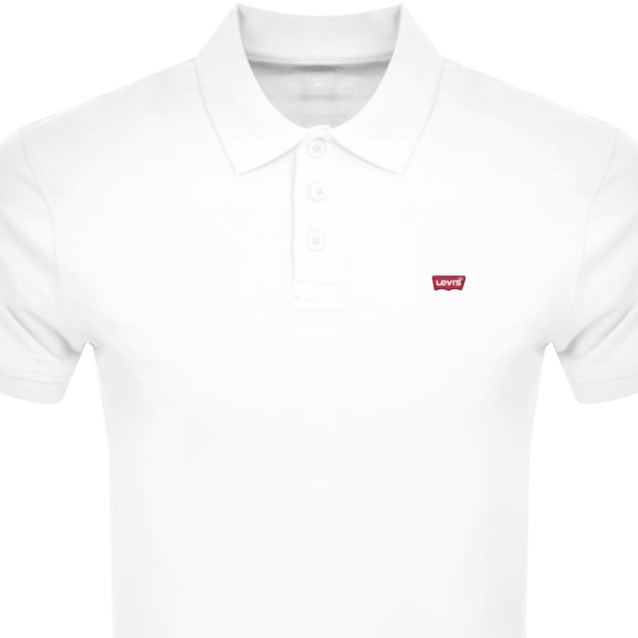Image number 2 for Levis Original HM Short Sleeved Polo T Shirt White