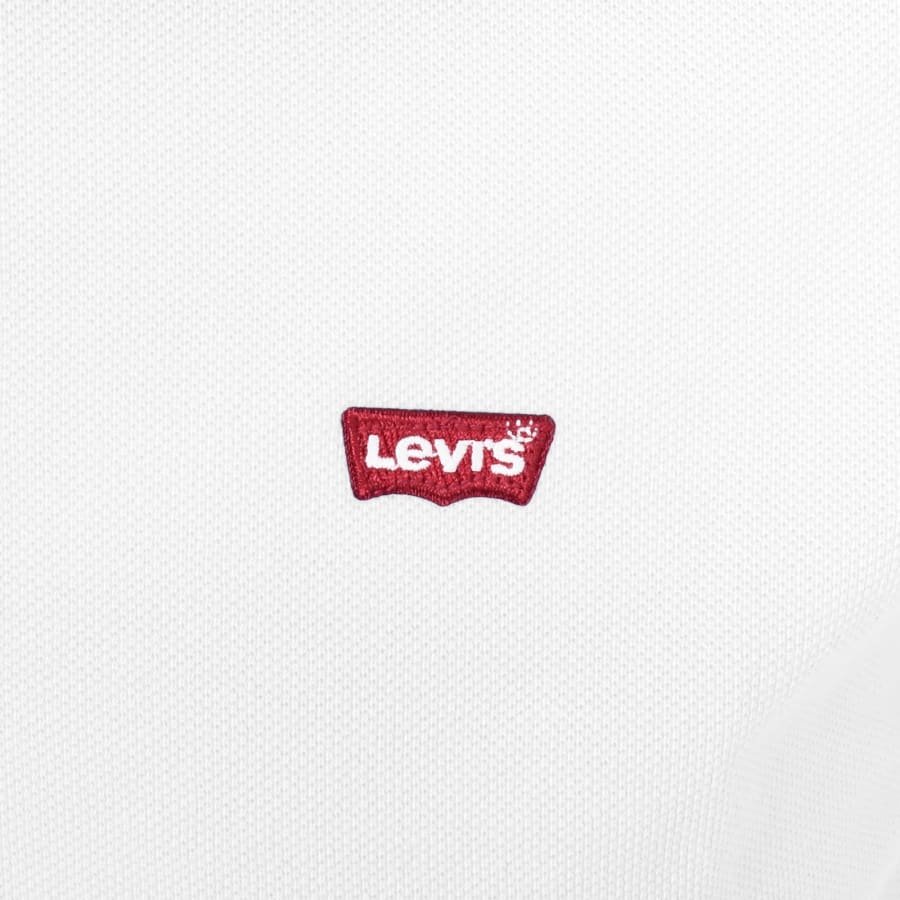 Image number 3 for Levis Original HM Short Sleeved Polo T Shirt White