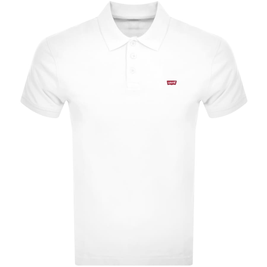 Image number 1 for Levis Original HM Short Sleeved Polo T Shirt White