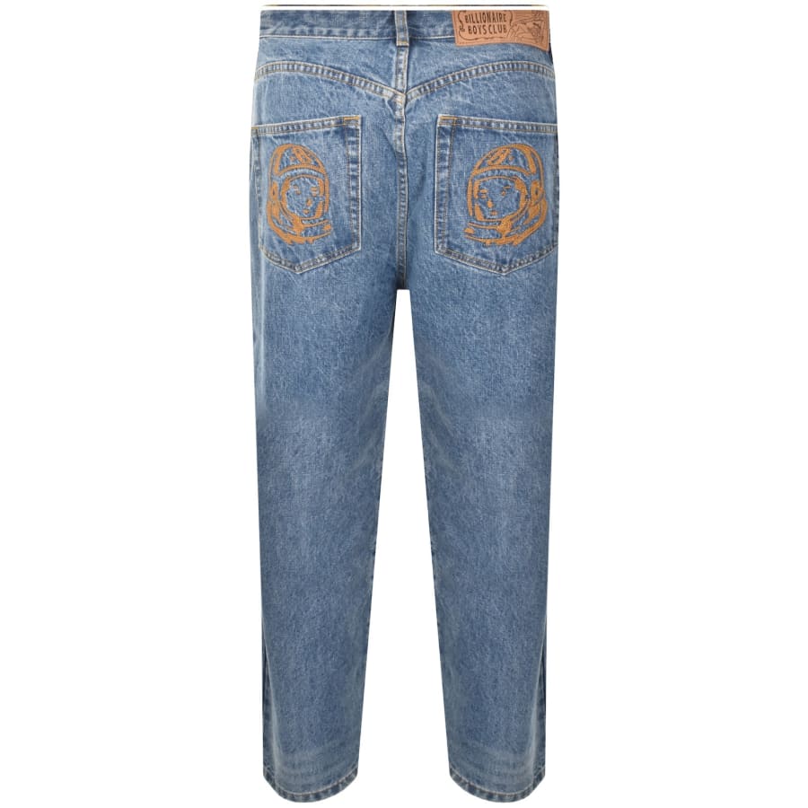 Image number 3 for Billionaire Boys Club Astro Mid Wash Jeans Blue