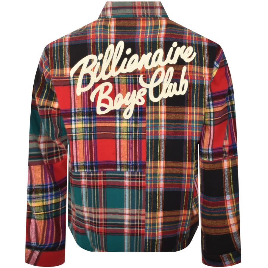Image number 5 for Billionaire Boys Club Check Shirt Red