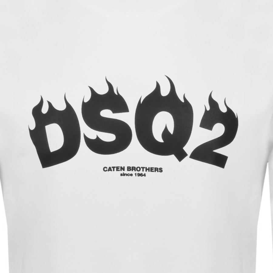 Image number 3 for DSQUARED2 Crew Neck Logo Sweatshirt White