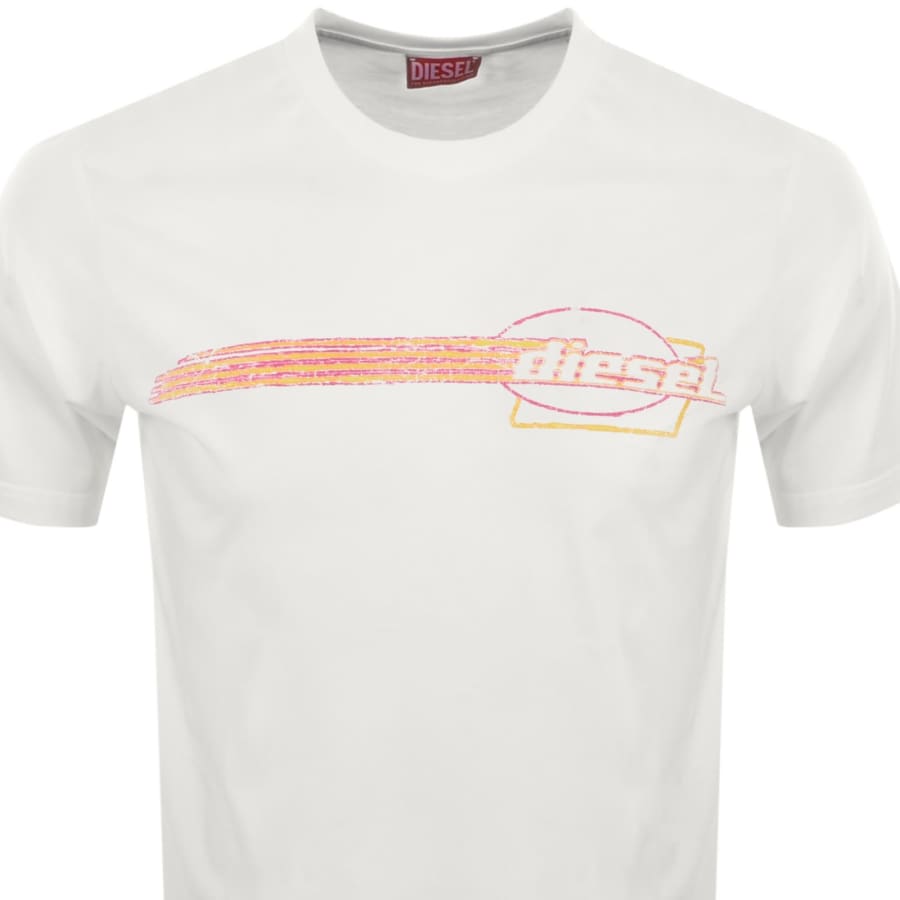 Image number 3 for Diesel T Boxt Div T Shirt White