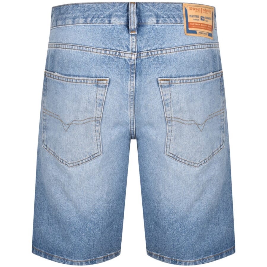 Image number 2 for Diesel Denim Regular Shorts Blue