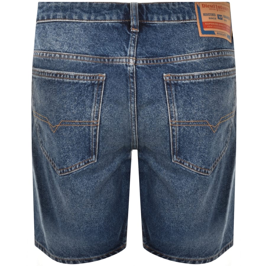 Image number 3 for Diesel Denim Regular Shorts Blue