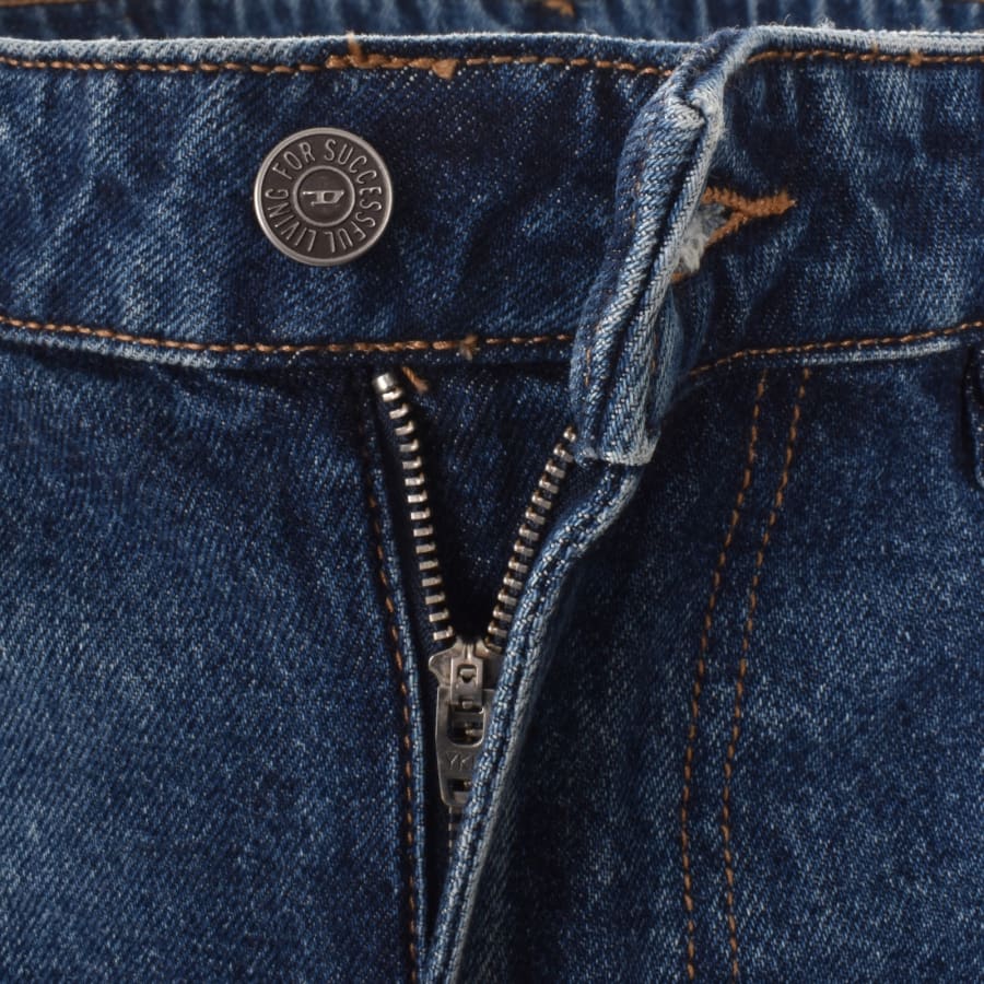 Image number 5 for Diesel Denim Regular Shorts Blue