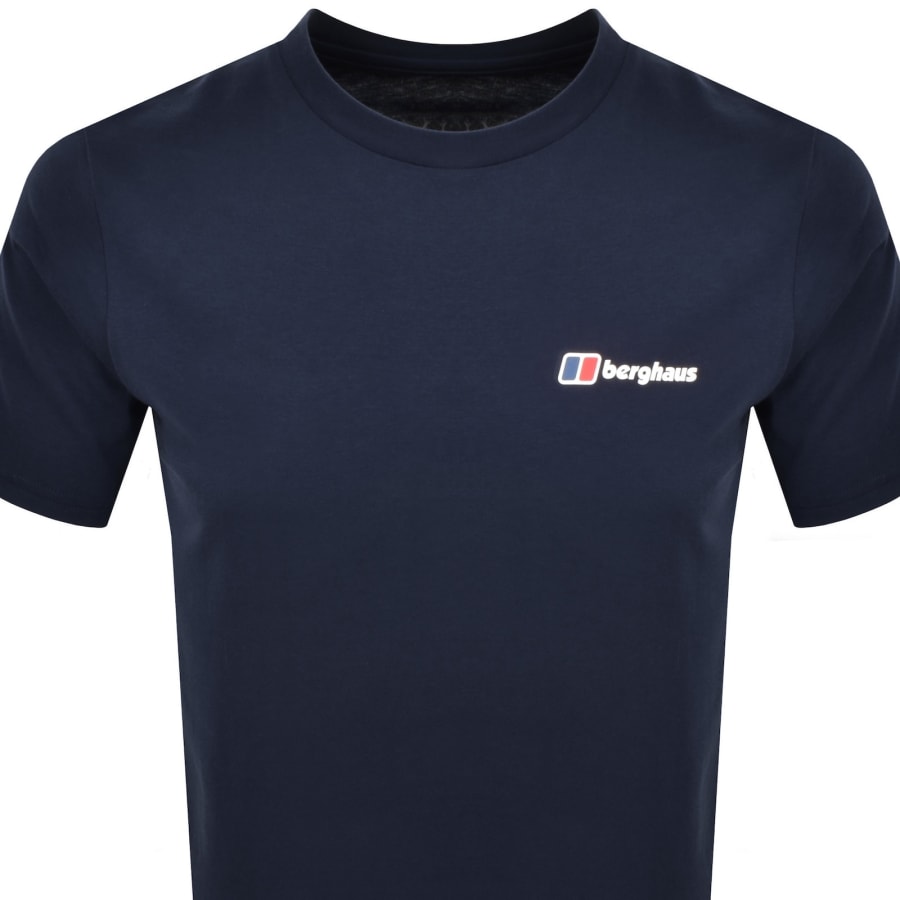 Image number 3 for Berghaus Front And Back Logo T Shirt Blue