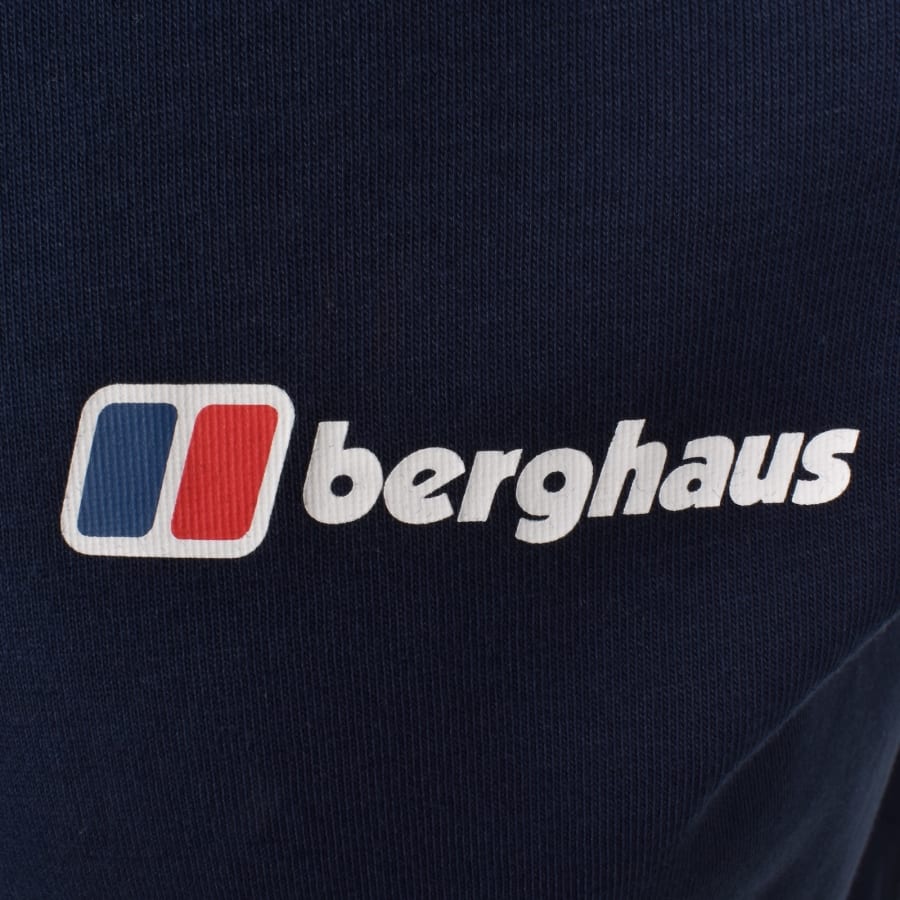 Image number 4 for Berghaus Front And Back Logo T Shirt Blue