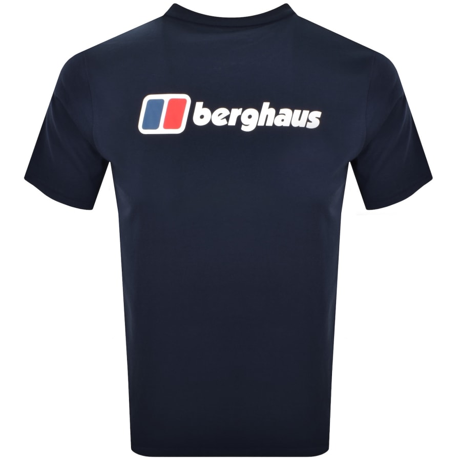Image number 5 for Berghaus Front And Back Logo T Shirt Blue