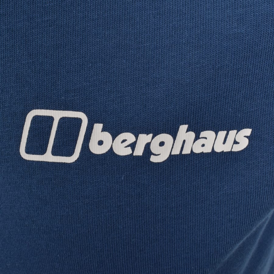 Image number 4 for Berghaus Rolling Peaks Logo T Shirt Navy