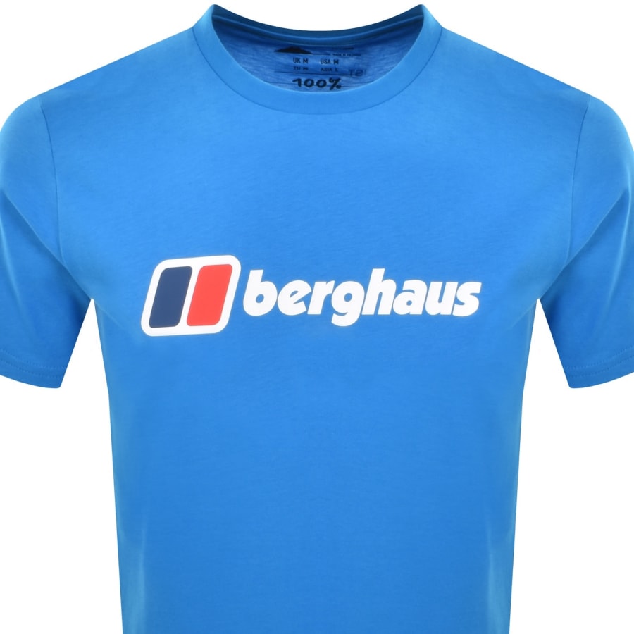Image number 2 for Berghaus Classic XL Logo T Shirt Blue