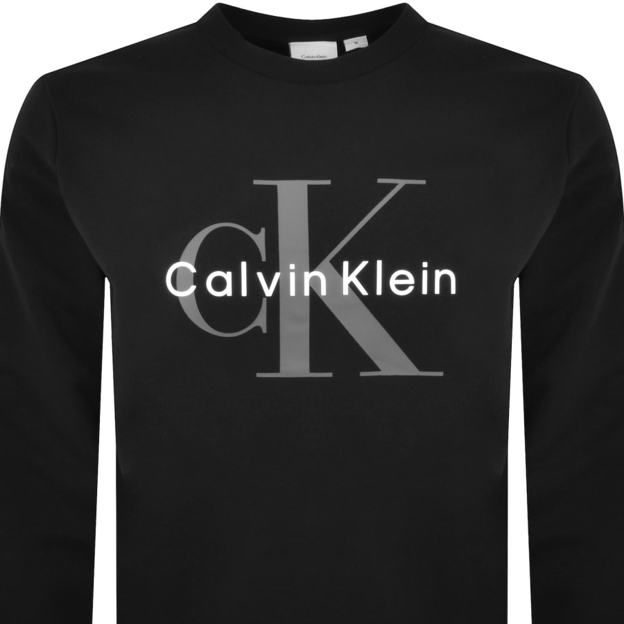 Image number 2 for Calvin Klein Jeans Monologo Sweatshirt Black