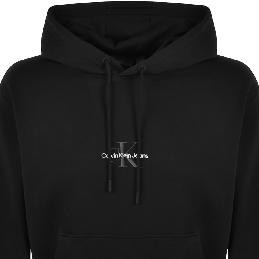 Image number 2 for Calvin Klein Jeans Monologo Hoodie Black