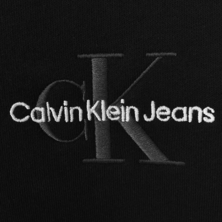 Image number 3 for Calvin Klein Jeans Monologo Hoodie Black