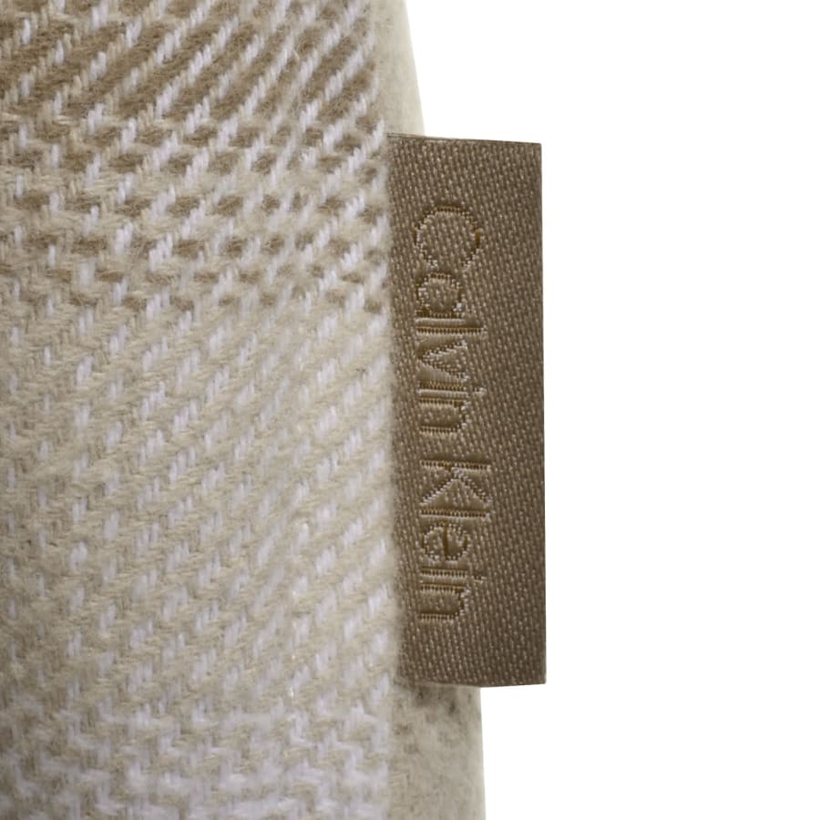 Image number 3 for Calvin Klein Twill Check Overshirt Beige