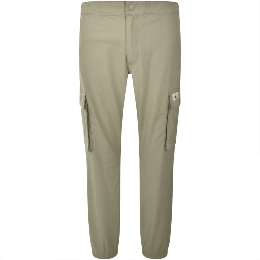 Image number 2 for Calvin Klein Jeans Skinny Cargo Trousers Green