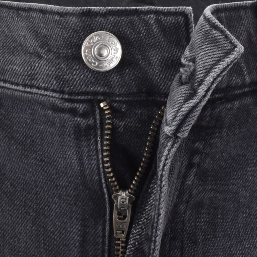 Image number 4 for Calvin Klein Jeans Slim Fit Denim Shorts Grey