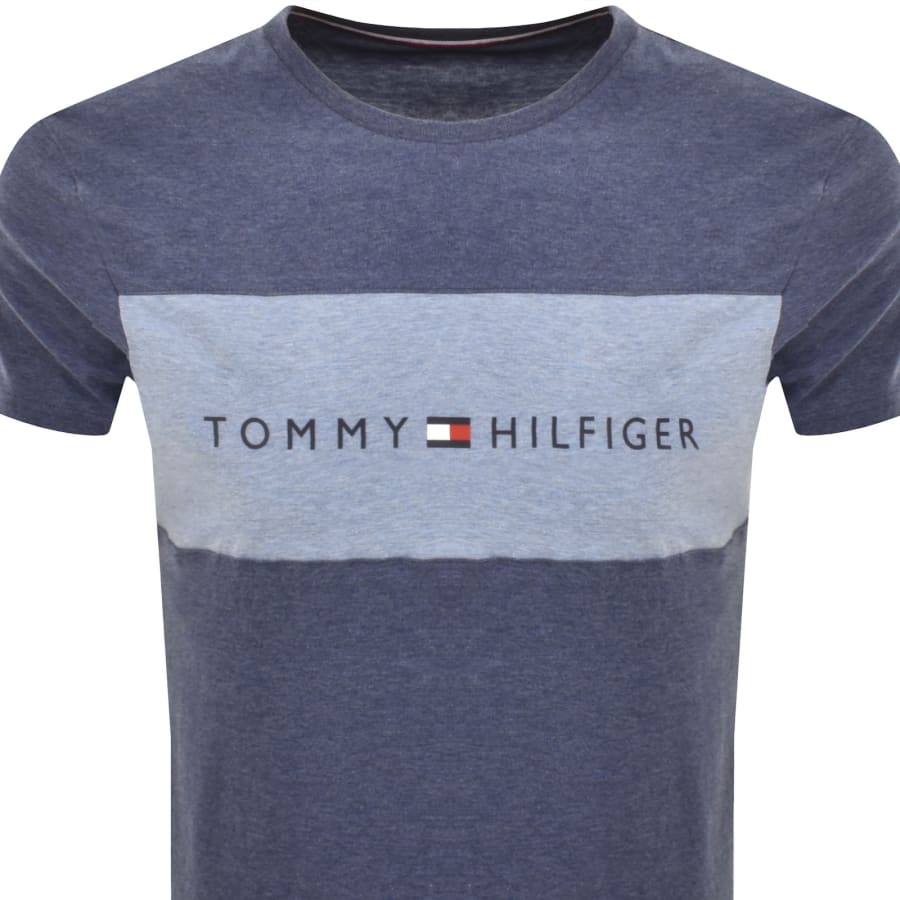 Image number 2 for Tommy Hilfiger Lounge Logo T Shirt Navy