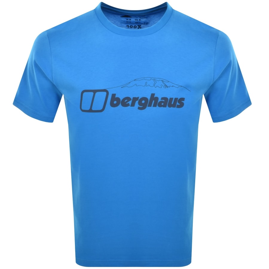 Image number 2 for Berghaus Mountain Checklist T Shirt Blue