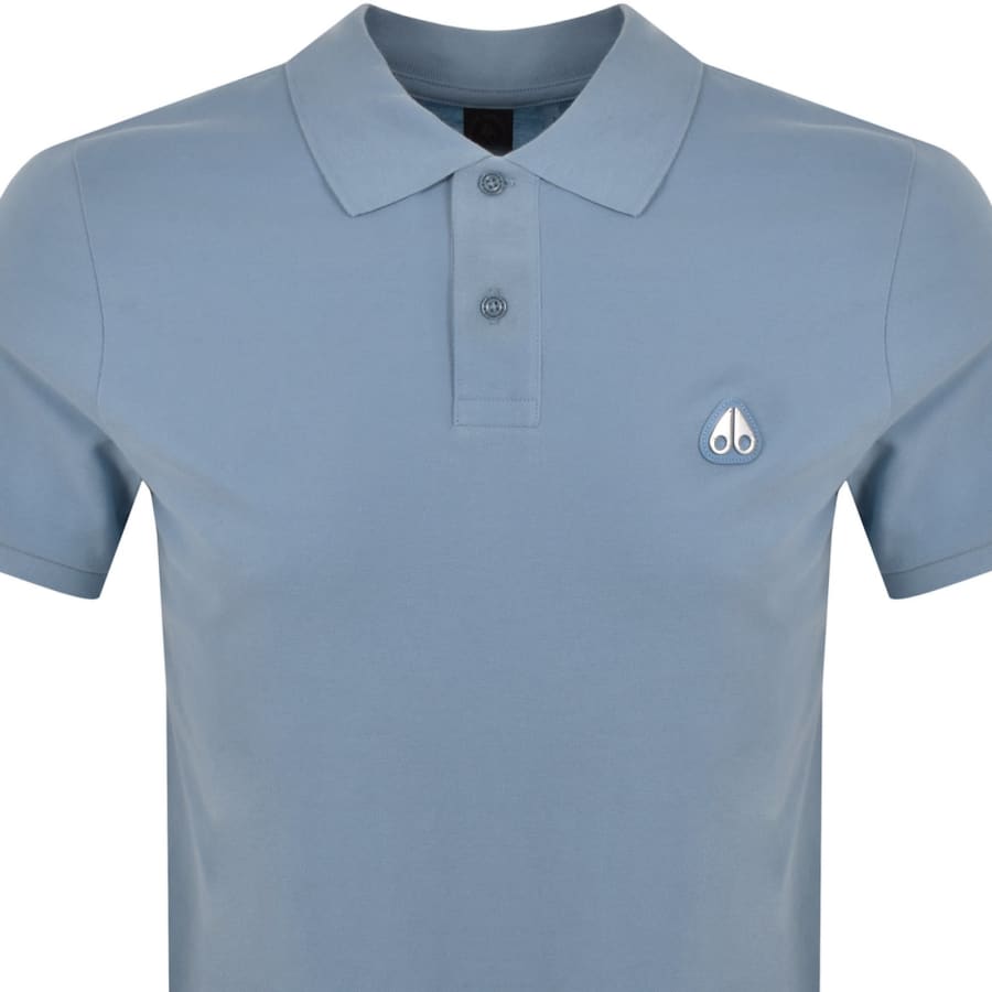 Image number 2 for Moose Knuckles Everett Polo T Shirt Blue