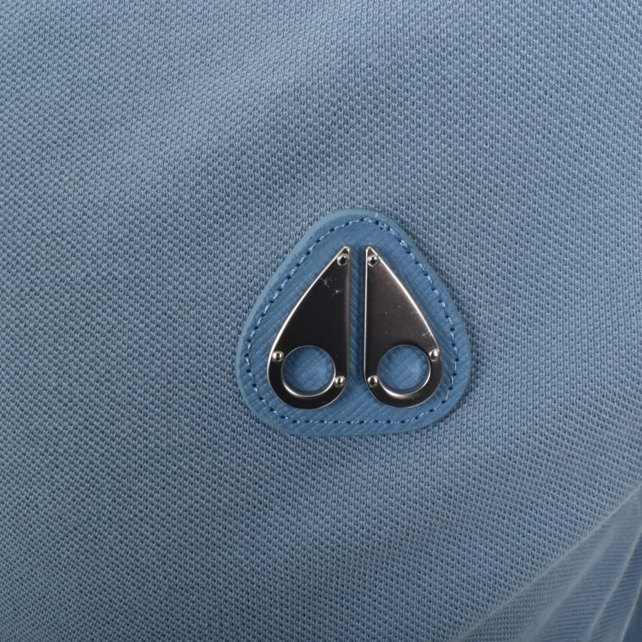 Image number 3 for Moose Knuckles Everett Polo T Shirt Blue