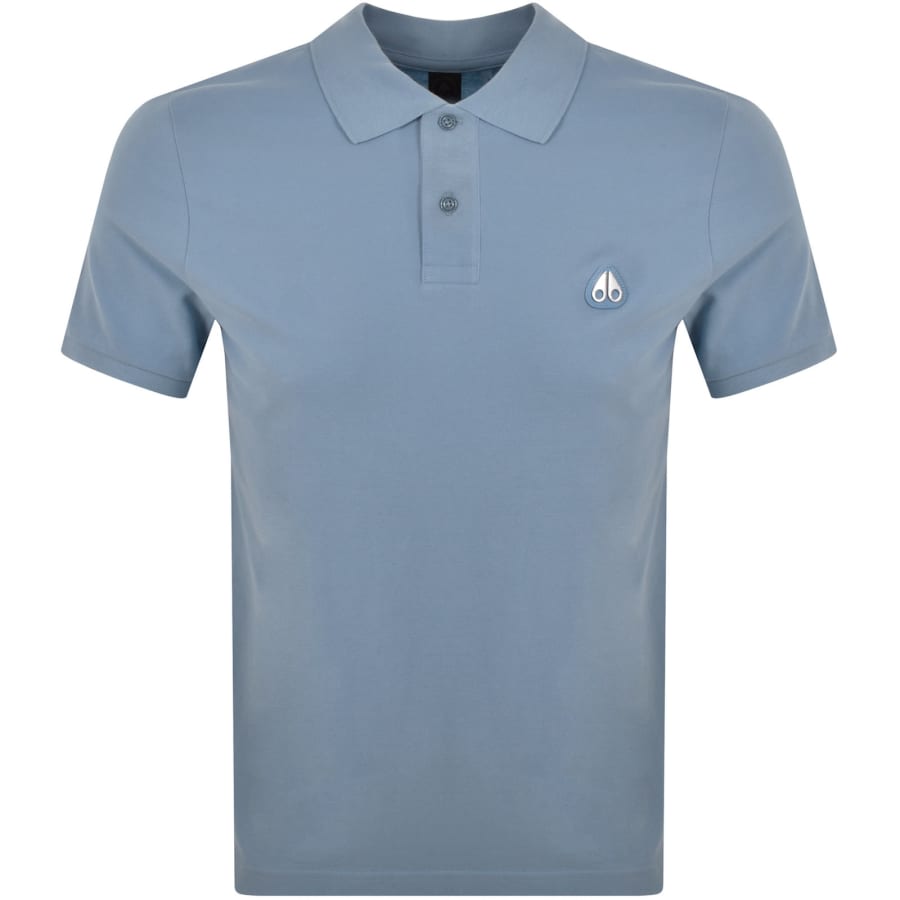 Image number 1 for Moose Knuckles Everett Polo T Shirt Blue