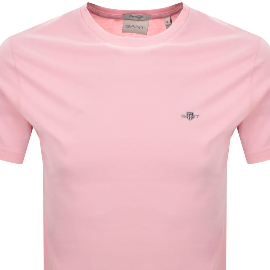 Image number 2 for Gant Regular Fit Shield T Shirt California Pink