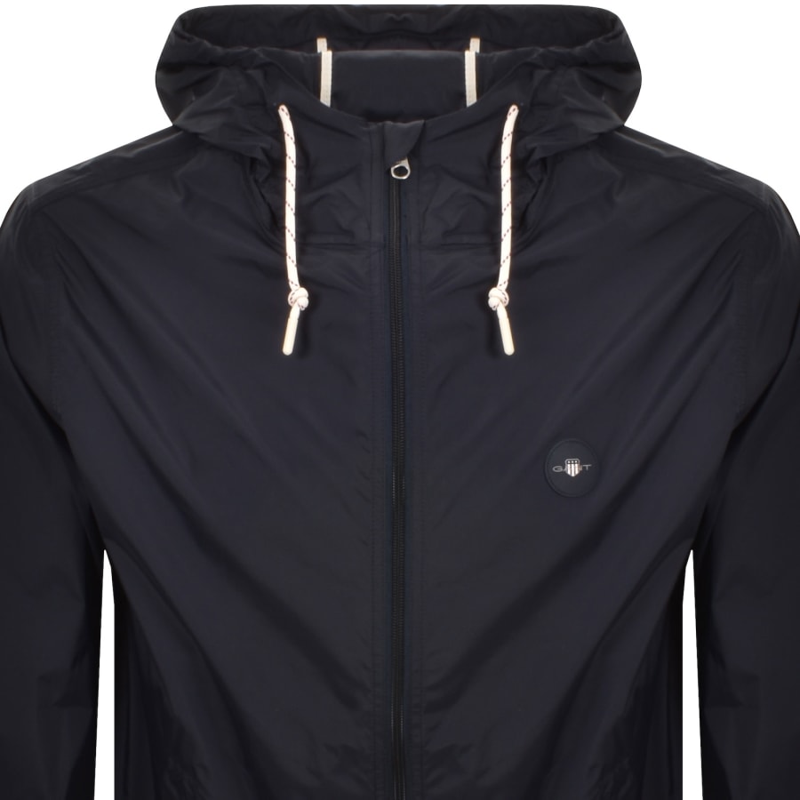 Image number 2 for Gant Packable Windbreaker Evening Blue