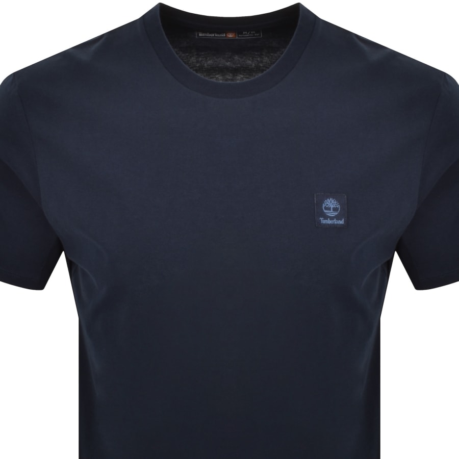 Image number 2 for Timberland Woven Badge T Shirt Dark Sapphire