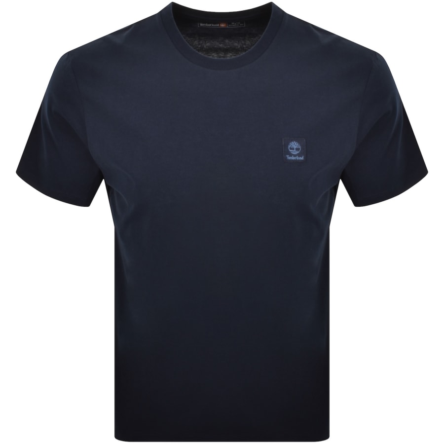 Image number 1 for Timberland Woven Badge T Shirt Dark Sapphire