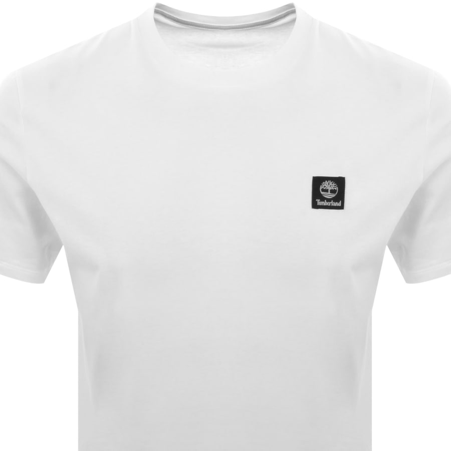 Image number 2 for Timberland Woven Badge T Shirt White