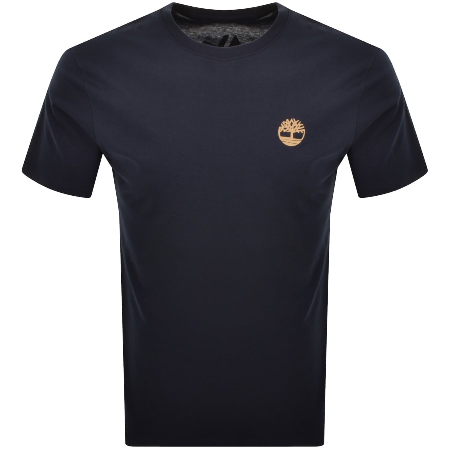 Image number 2 for Timberland Tree Camo Logo T Shirt Navy