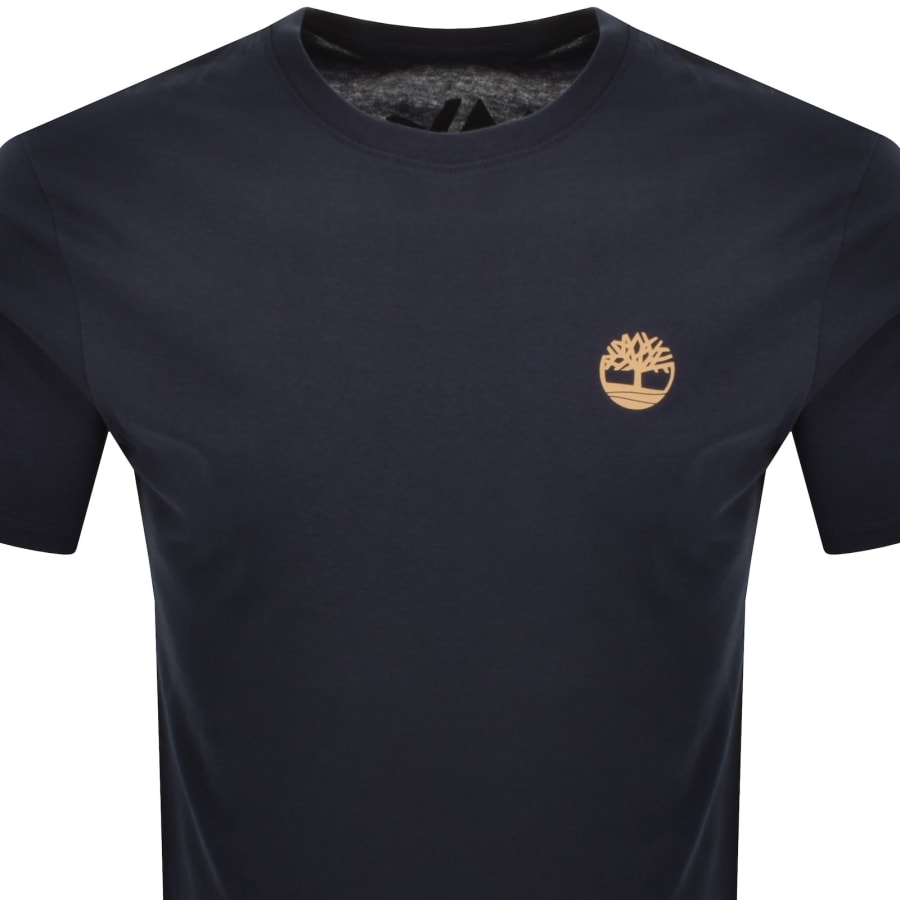 Image number 3 for Timberland Tree Camo Logo T Shirt Navy