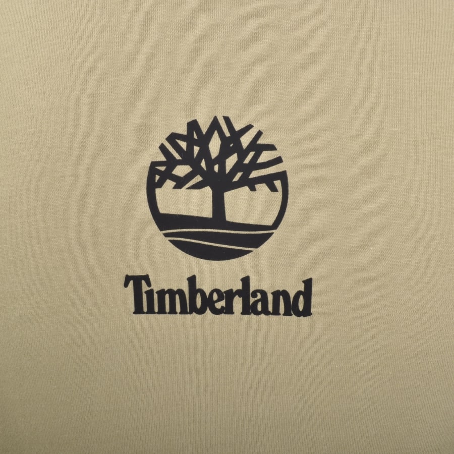 Image number 3 for Timberland Print Stack Logo T Shirt Light Brown