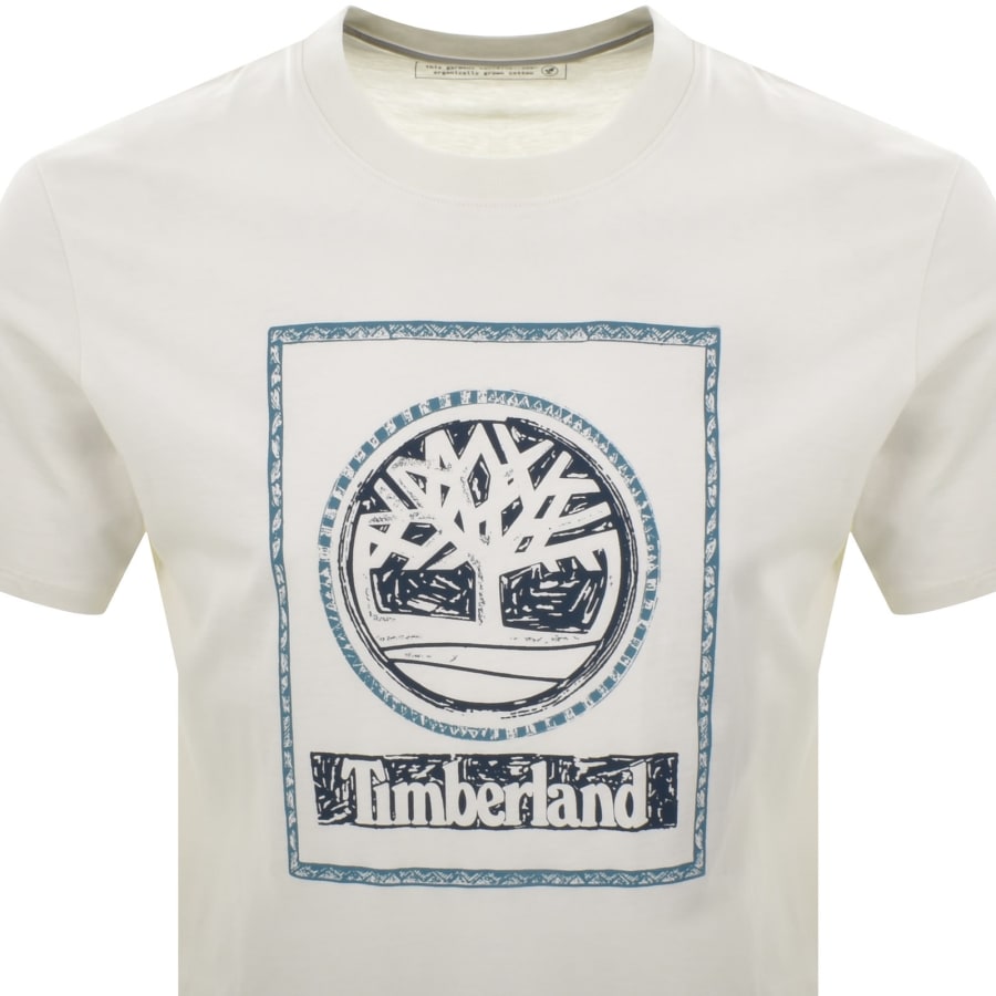 Image number 2 for Timberland Seasonal Stack Logo T Shirt White
