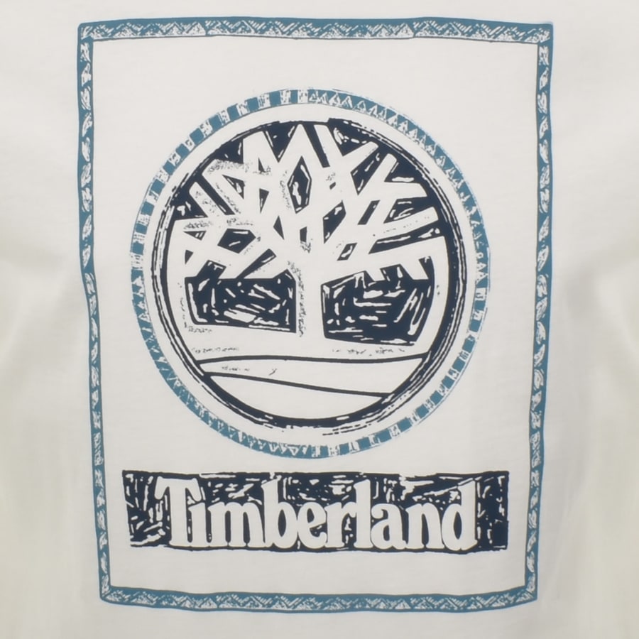 Image number 3 for Timberland Seasonal Stack Logo T Shirt White