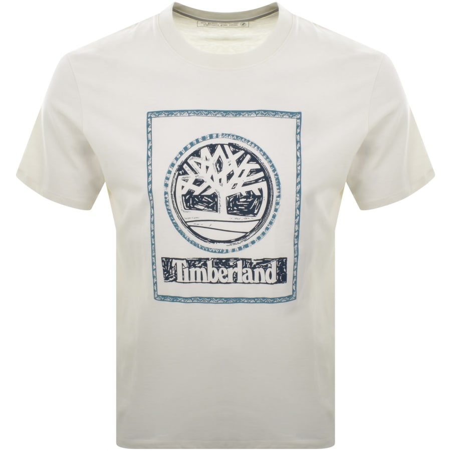 Image number 1 for Timberland Seasonal Stack Logo T Shirt White