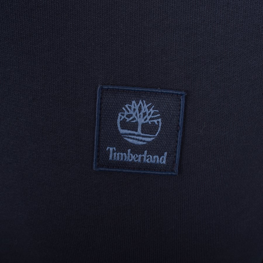 Image number 3 for Timberland Woven Badge Sweatshirt Navy