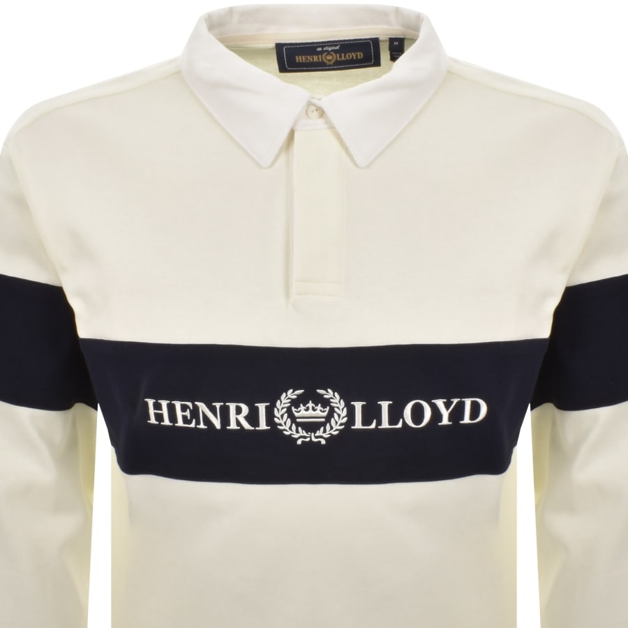Image number 2 for Henri Lloyd Voyager Rugby Polo Cream