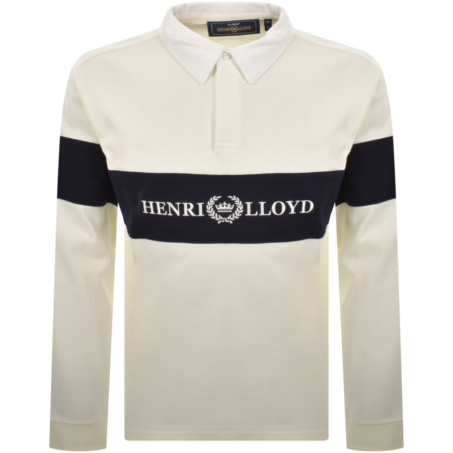 Image number 1 for Henri Lloyd Voyager Rugby Polo Cream