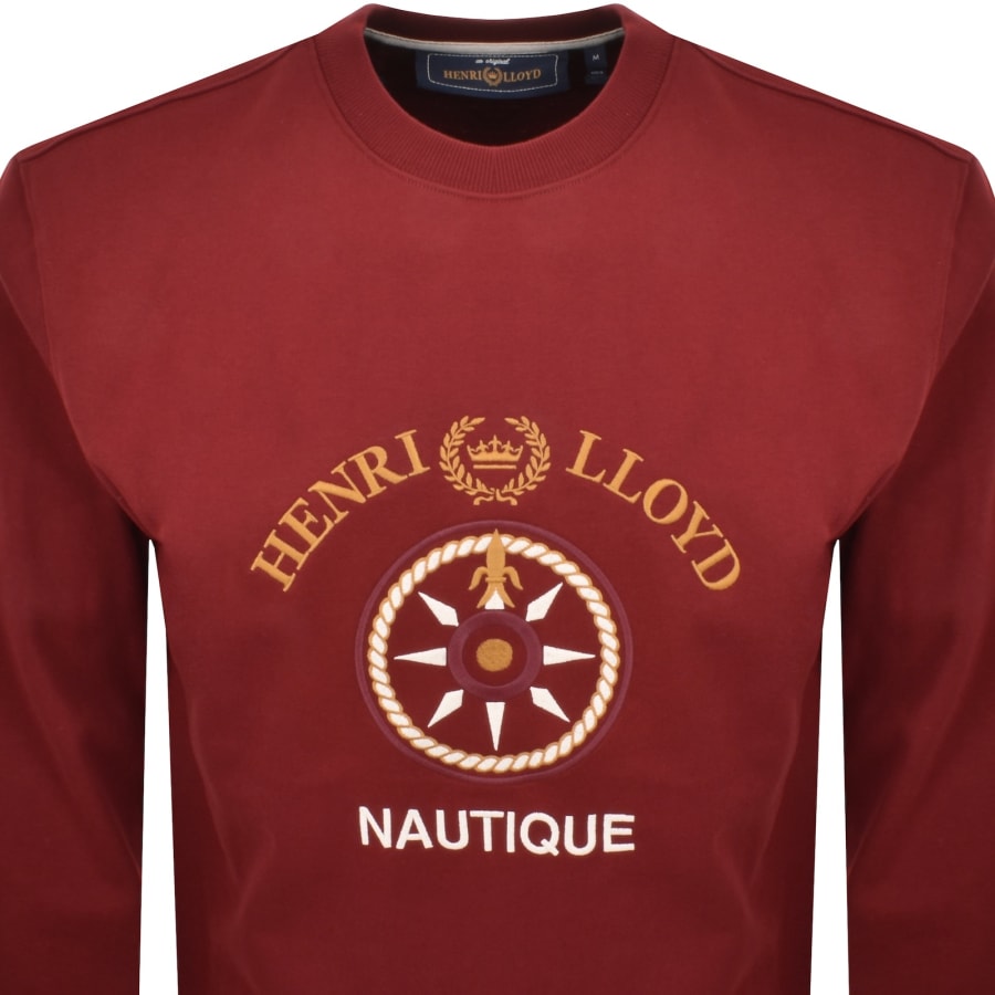 Image number 2 for Henri Lloyd Nautique Sweatshirt Red