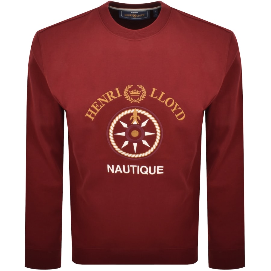 Image number 1 for Henri Lloyd Nautique Sweatshirt Red